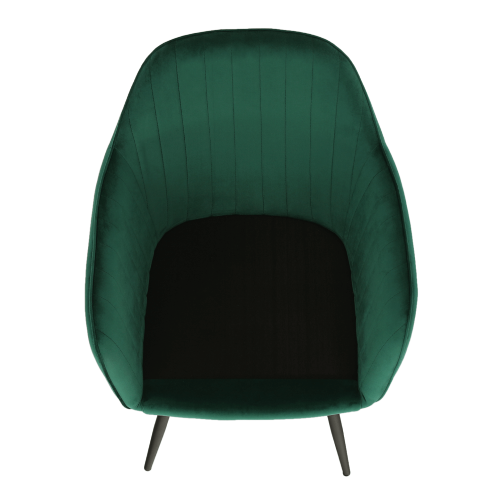 Designové křeslo, smaragdová Velvet látka, ZIRKON