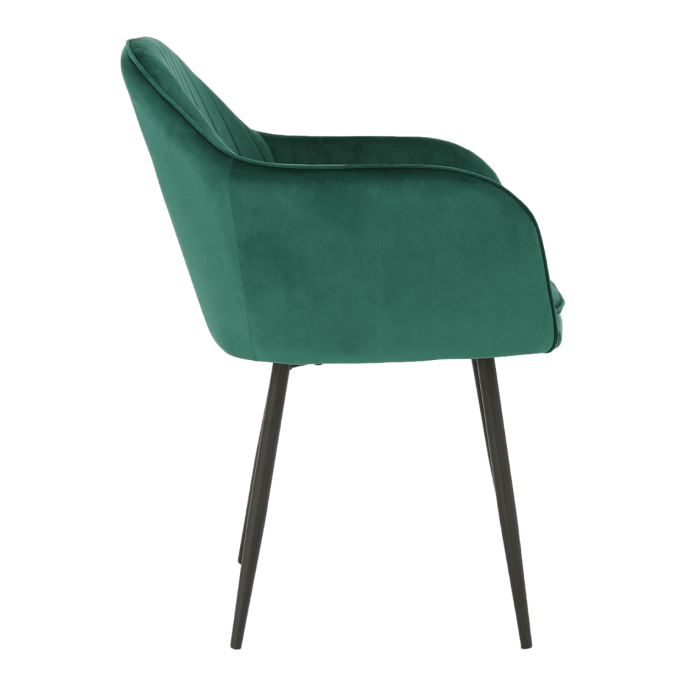 Designové křeslo, smaragdová Velvet látka, ZIRKON