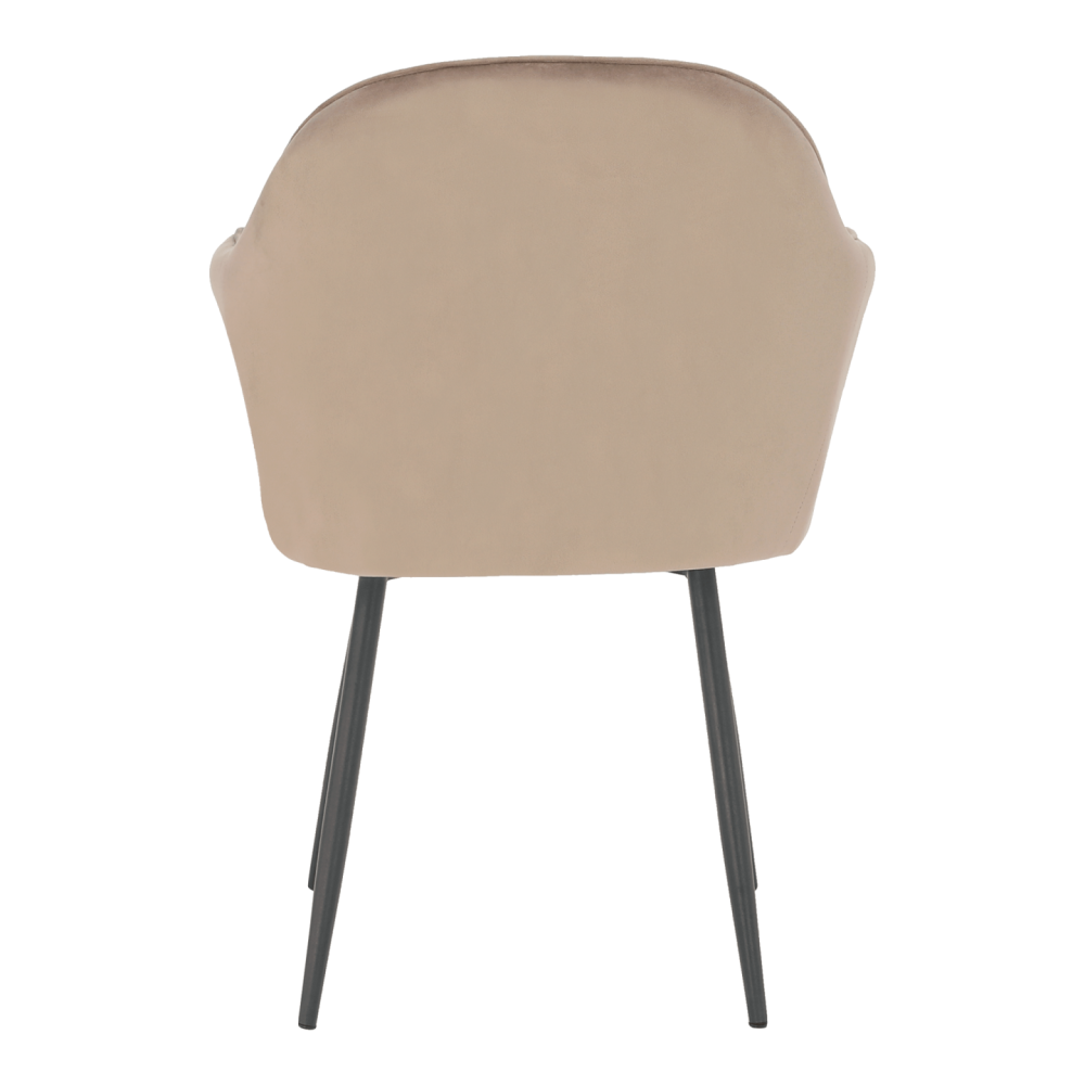 Designové křeslo, šedohnědá Taupe Velvet látka, ZIRKON
