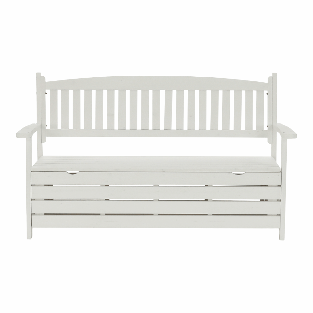 Zahradní lavička, bílá, 150cm, AMULA