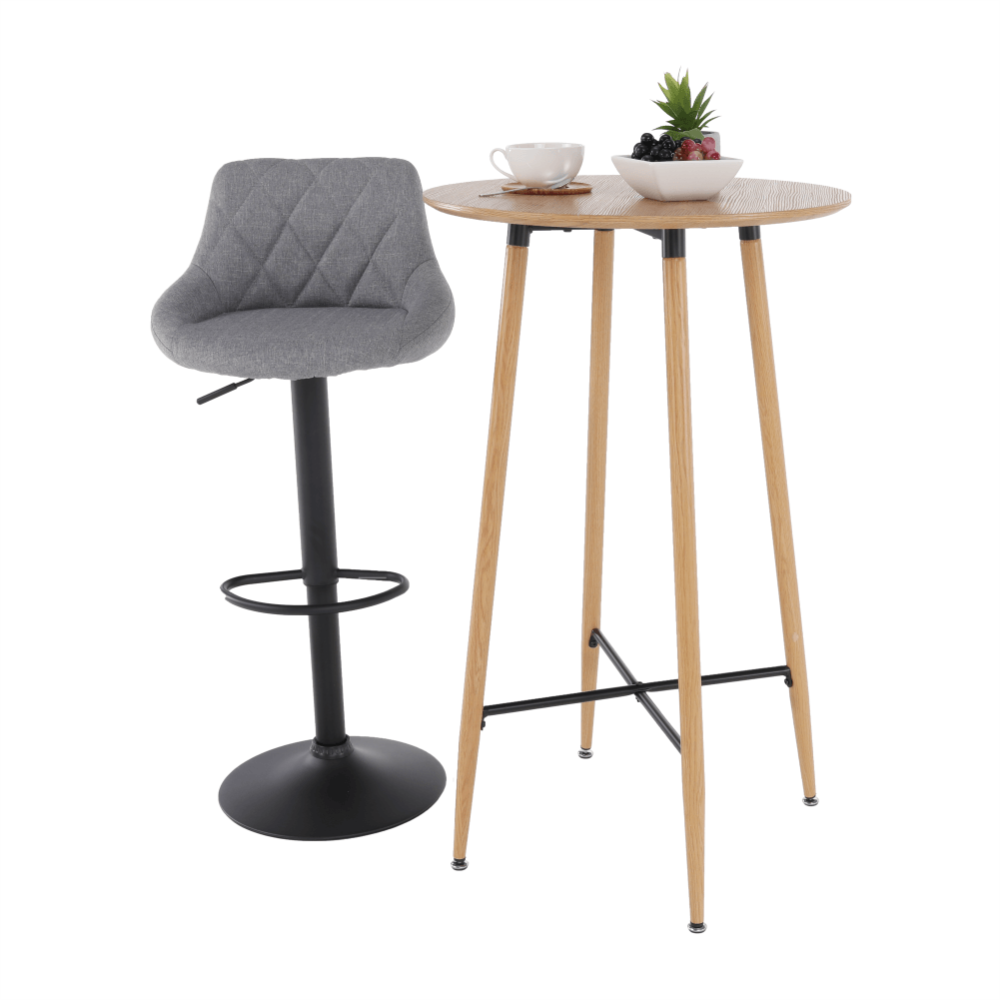 Barový stůl, dub, průměr 60 cm, IMAM