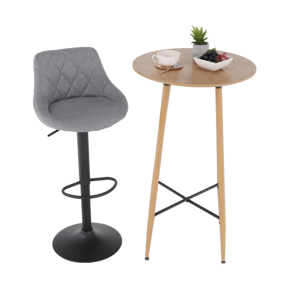Barový stůl, dub, průměr 60 cm, IMAM