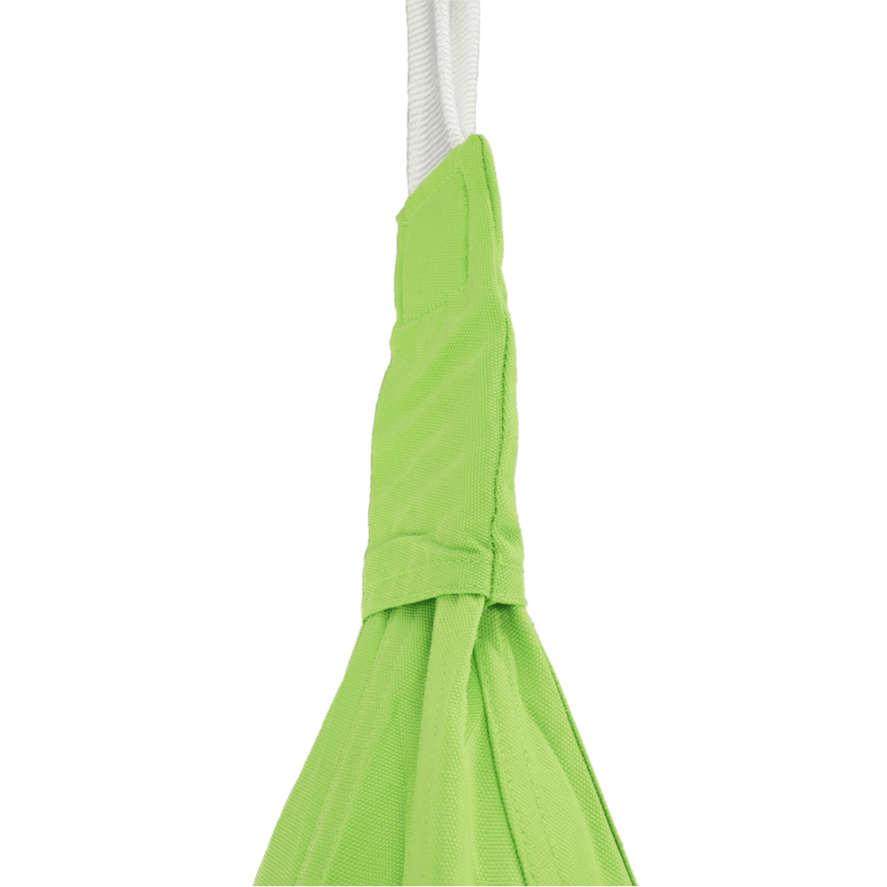 Závěsné houpací křeslo, zelená, KLORIN NEW KLASIK CACOON HAMMOCK