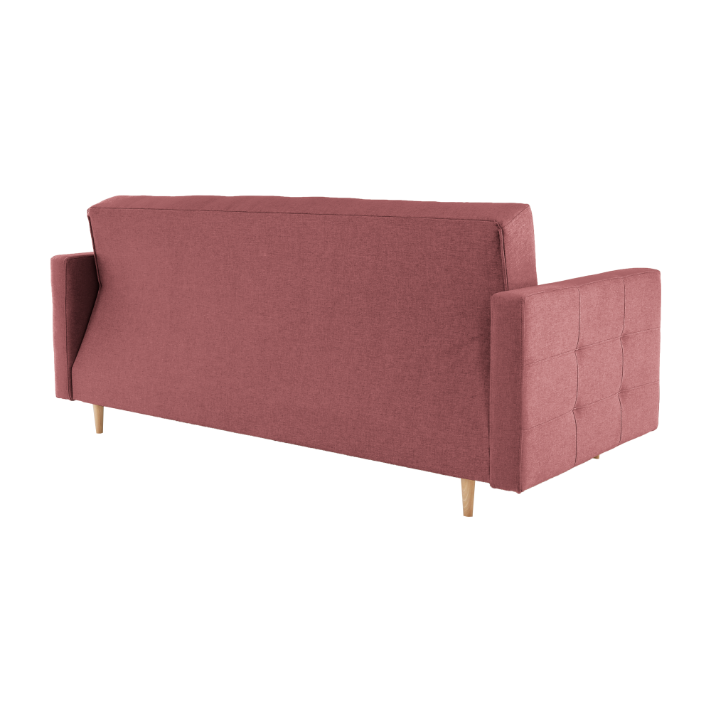 Celočalouněná 3-sed, látka starorůžová, AMEDIA