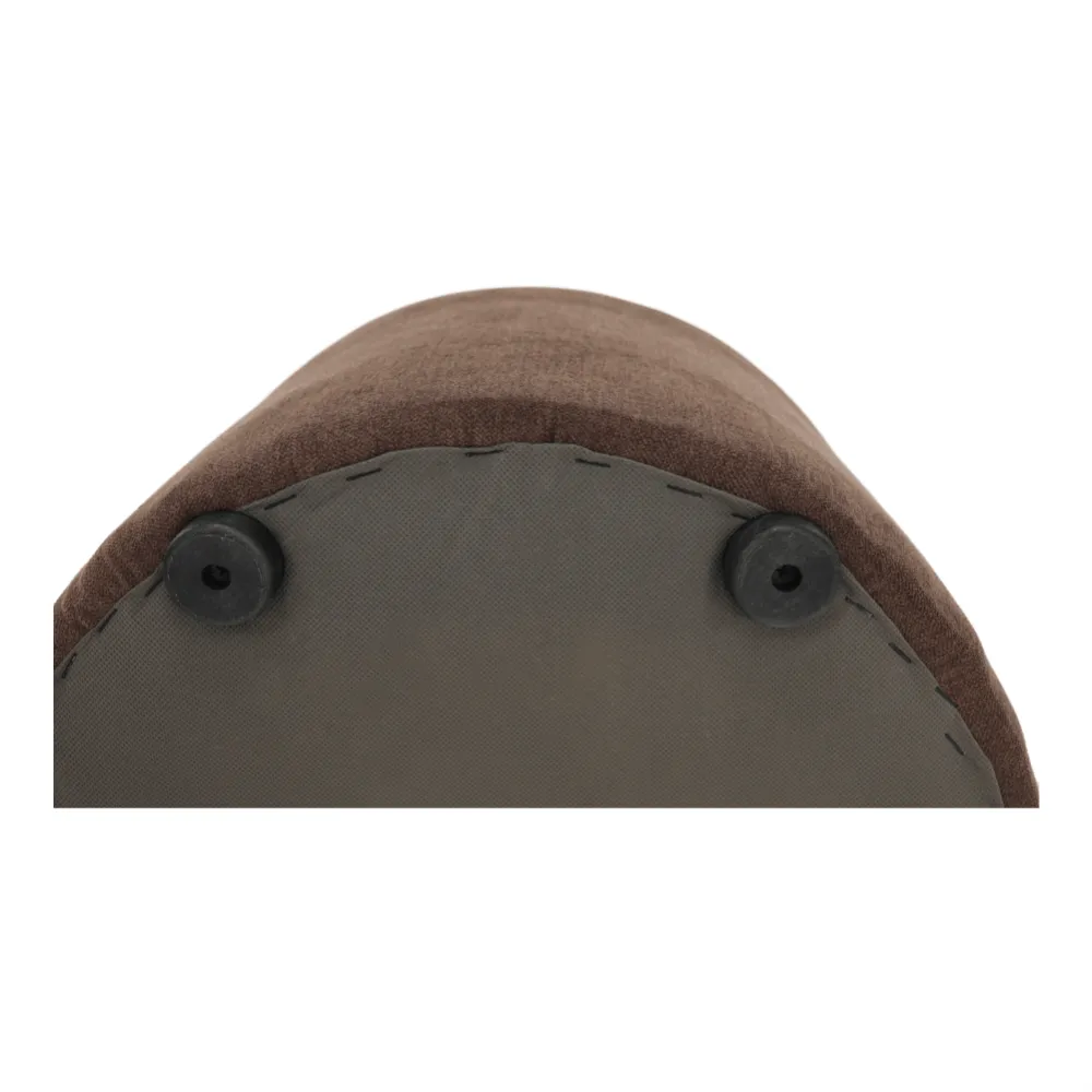 Klubové křeslo s taburetem, hnědá, ROSE