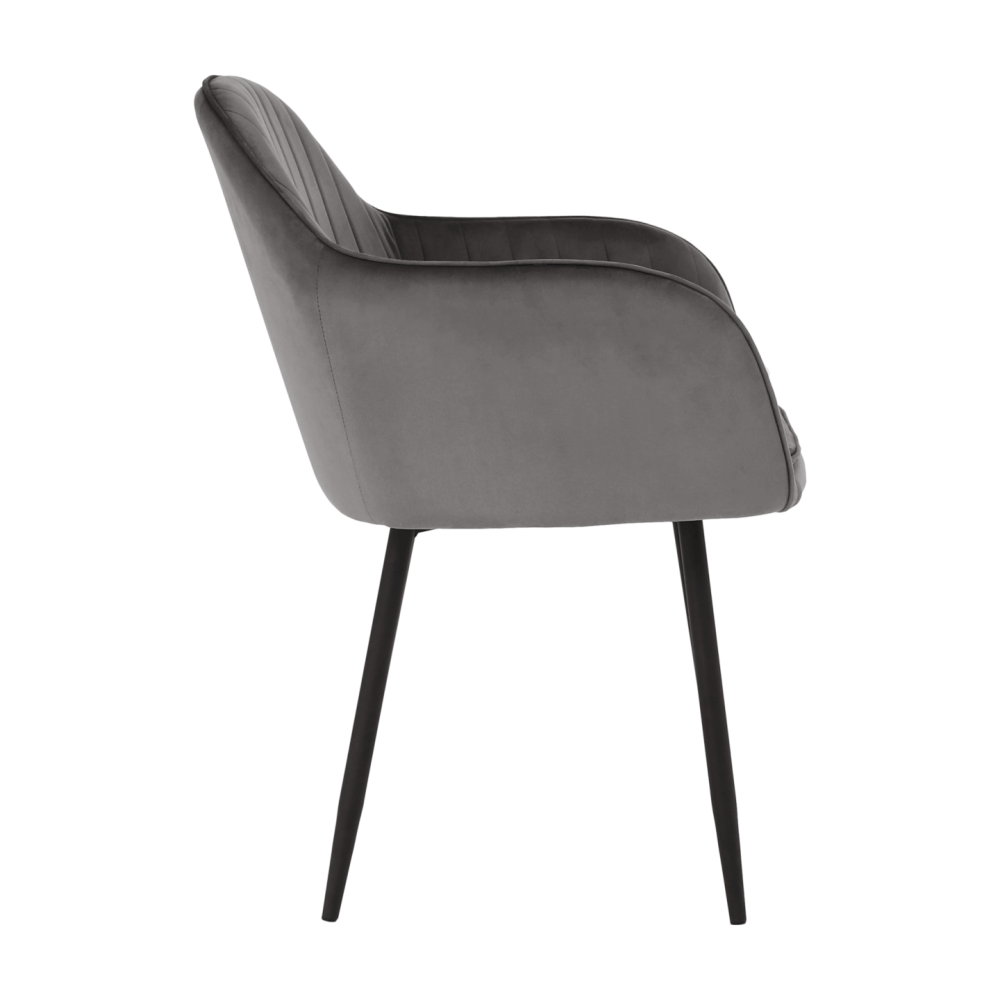 Designové křeslo, šedá Velvet látka, ZIRKON