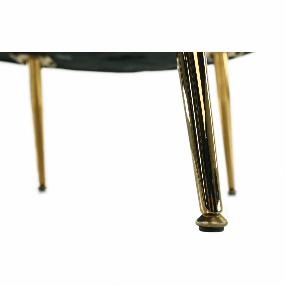 Křeslo ve stylu Art-deco, smaragdová Velvet látka / gold chrom-zlatý, NOBLIN