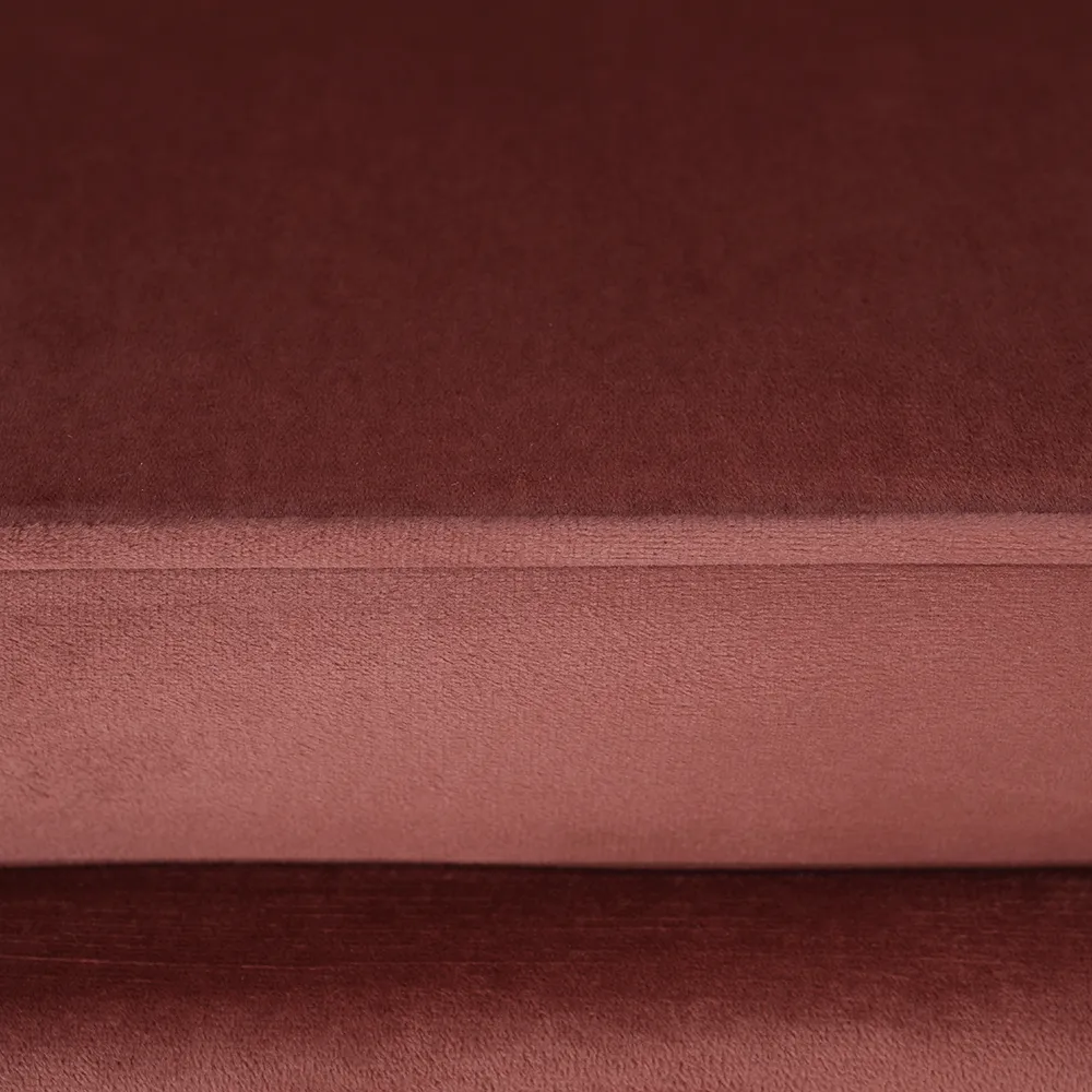 Lavice ve stylu Art-deco, růžová Velvet látka / gold chrom-zlatý, NOBLIN