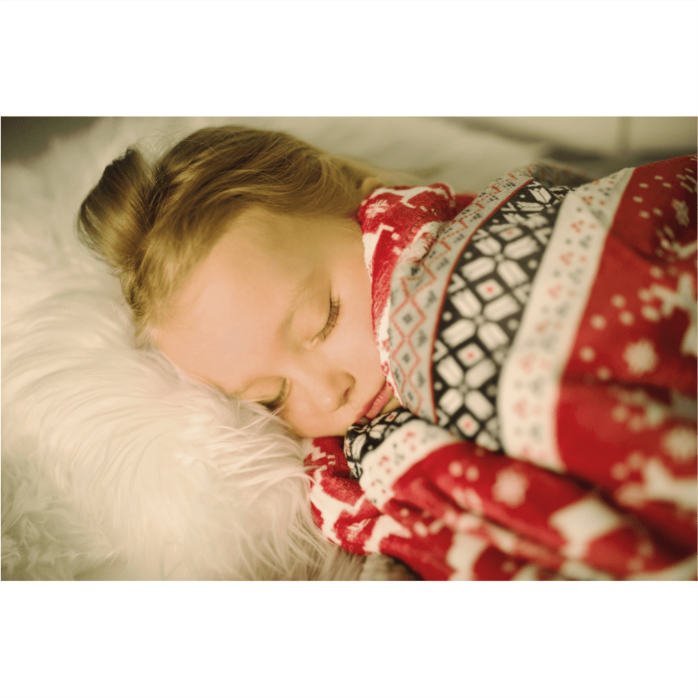 Oboustranná beránková deka, zimní motiv, 150x200, RENIFE