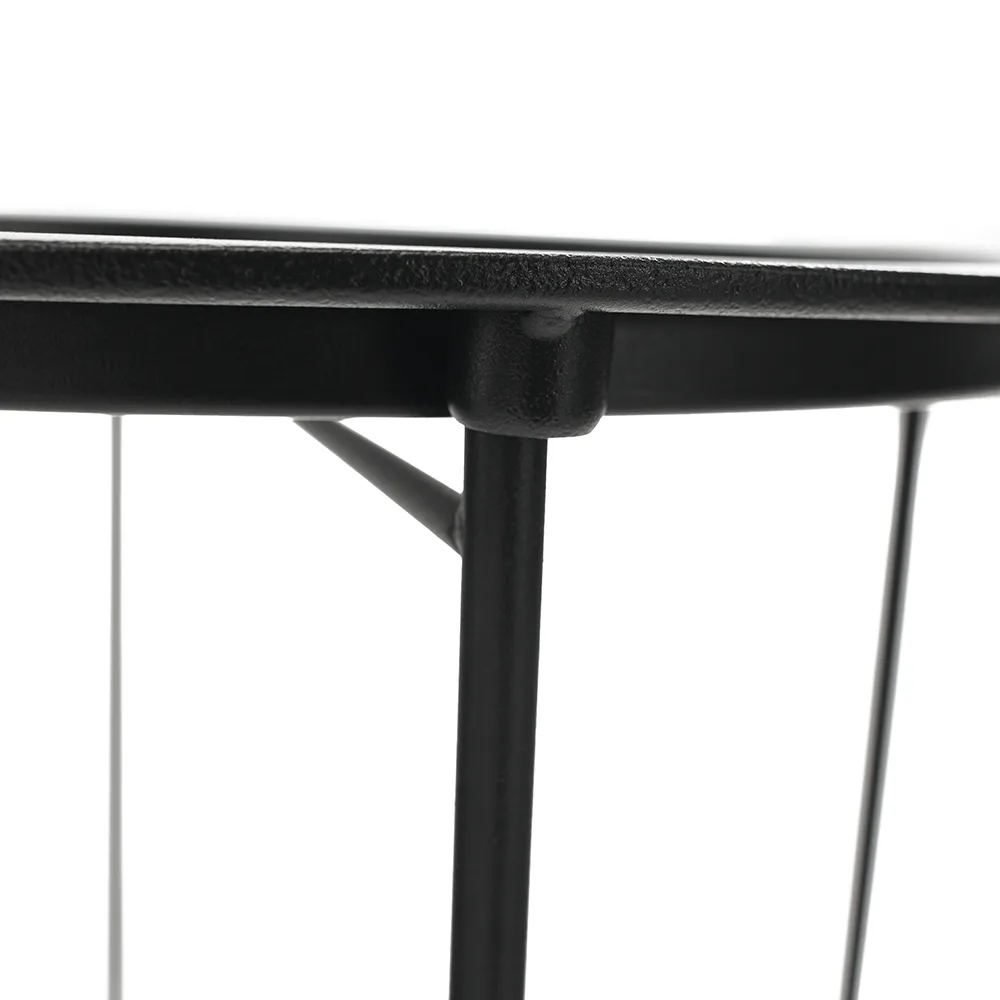 Příruční stolek s odnímatelnou tácem, černá, RENDER