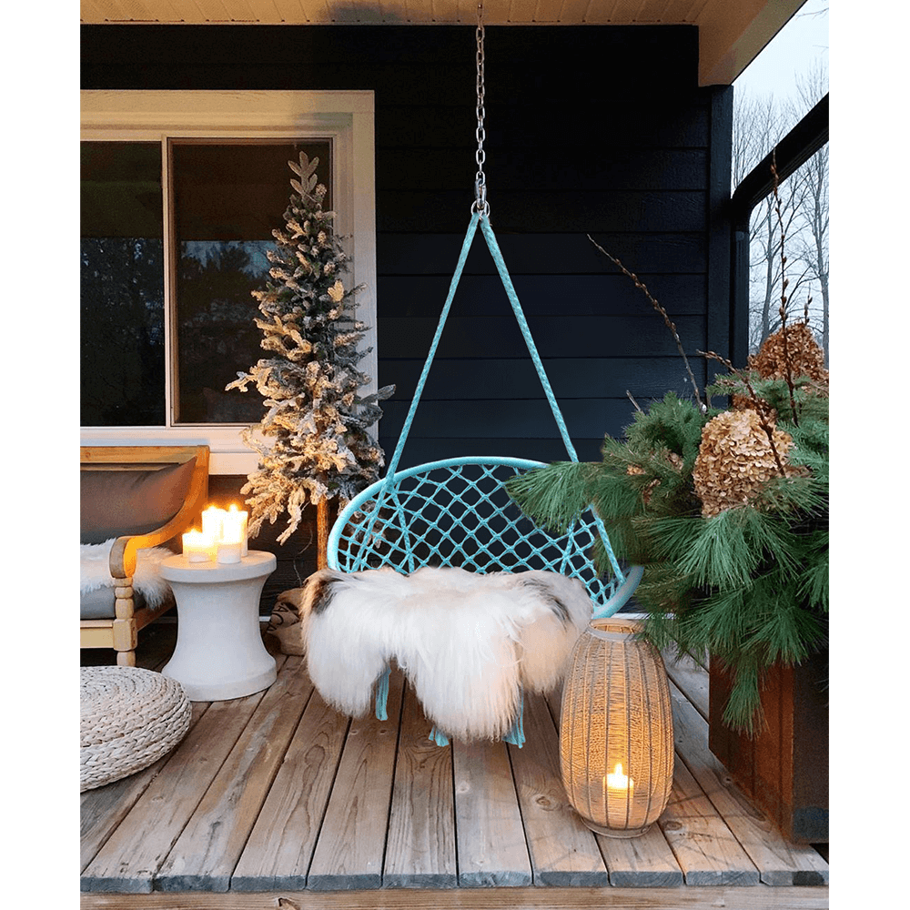 Závěsné křeslo, mentolová, AMADO 2 NEW