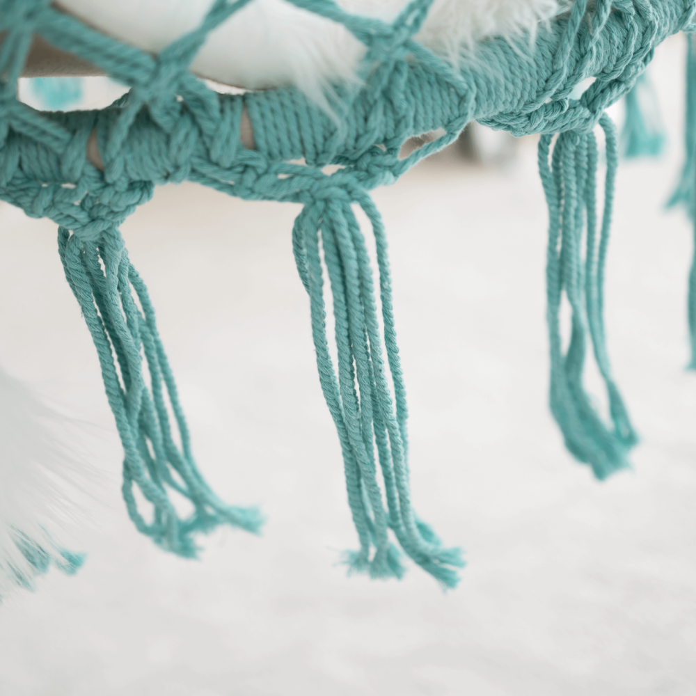 Závěsné křeslo, mentolová, AMADO 2 NEW