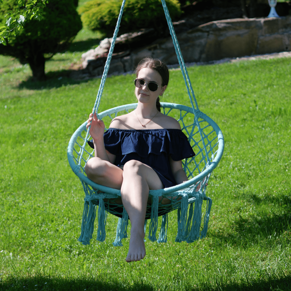 Závěsné křeslo, mentolová, AMADO 2 NEW