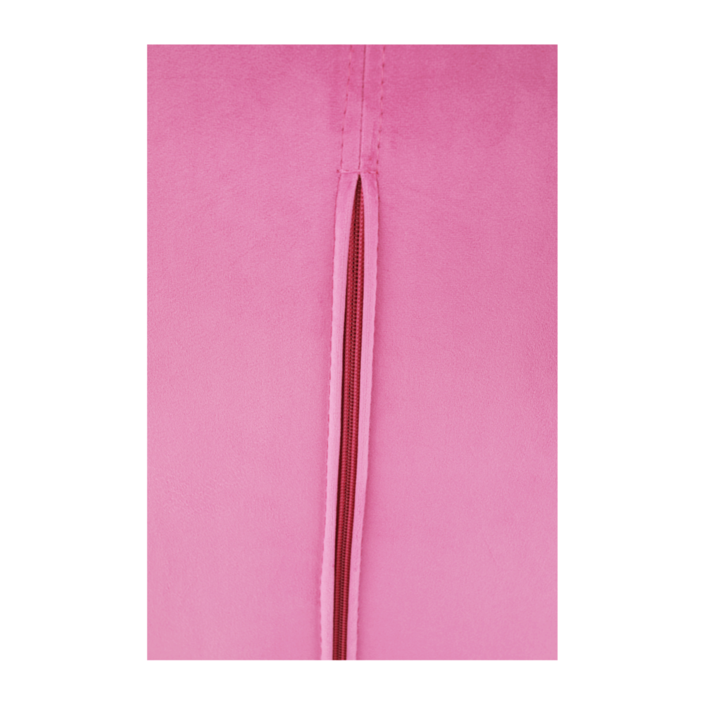 Designové otočné křeslo, růžová Velvet látka / černá, KOMODO