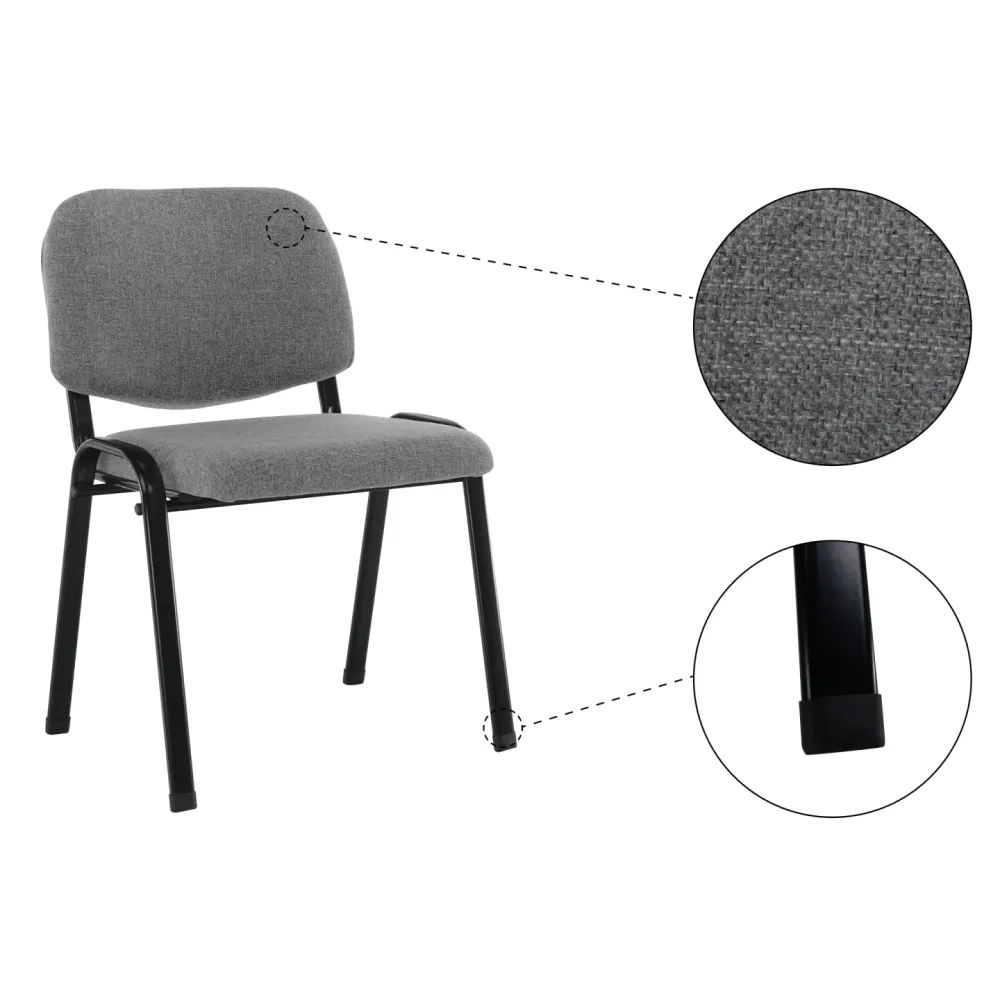 Kancelářská židle, šedá, ISO ECO