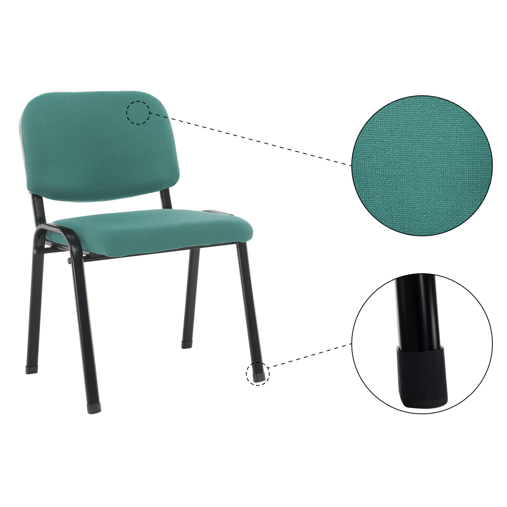 Kancelářská židle, zelená, ISO ECO