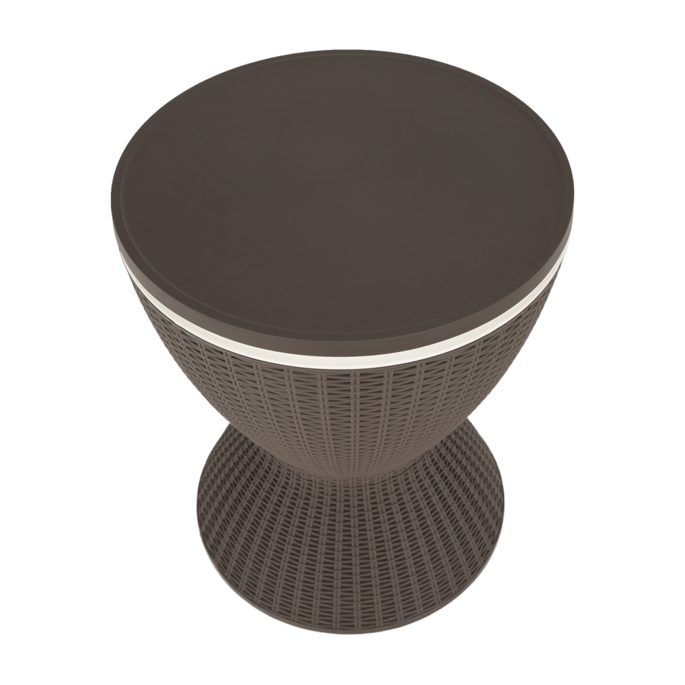 Zahradní chladící stolek, šedá, FABIR