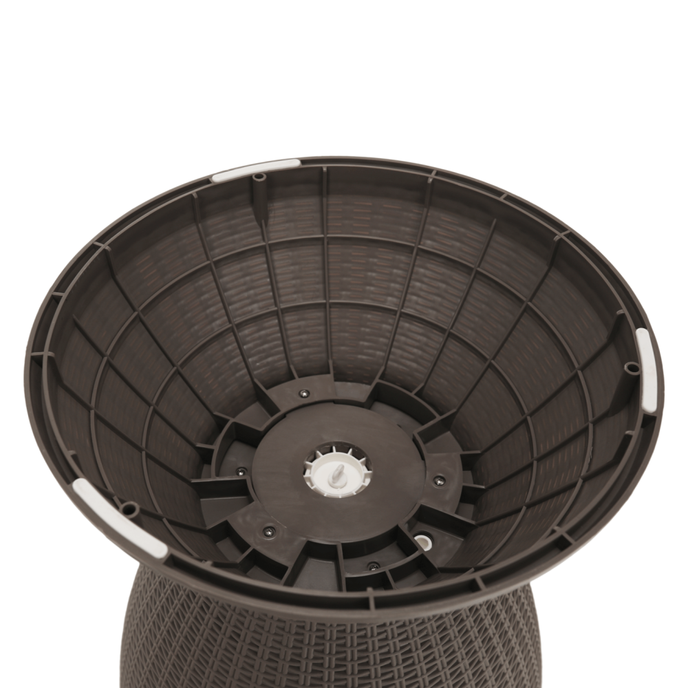 Zahradní chladící stolek, šedá, FABIR