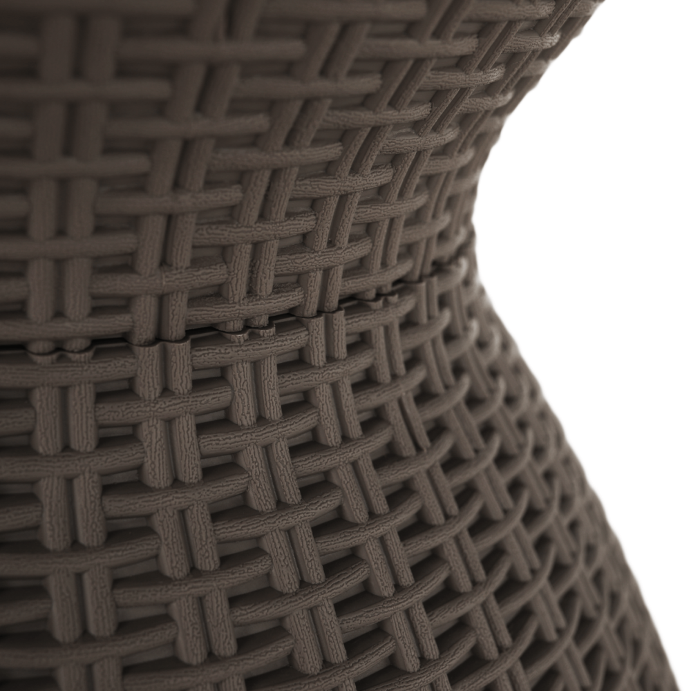 Zahradní chladící stolek, šedá, FABIR