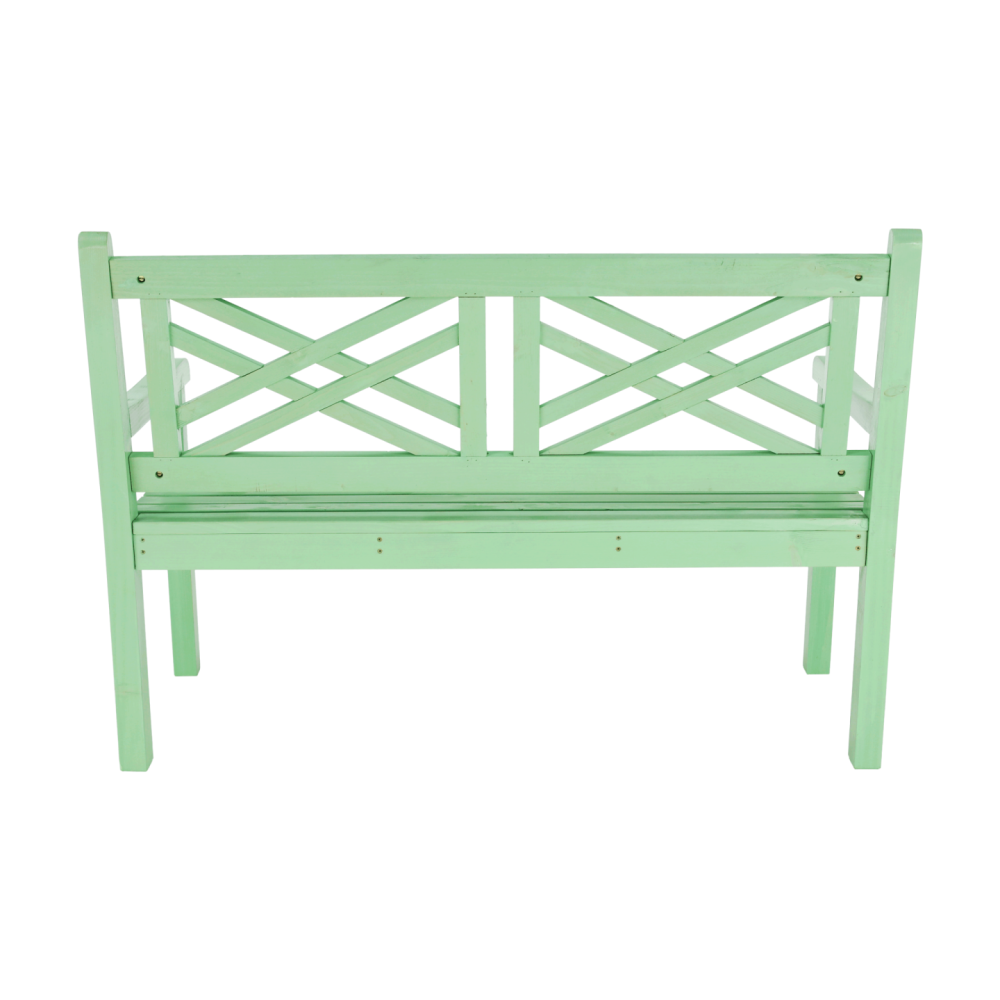 Dřevěná zahradní lavička, neo mint, 124 cm, FABLA