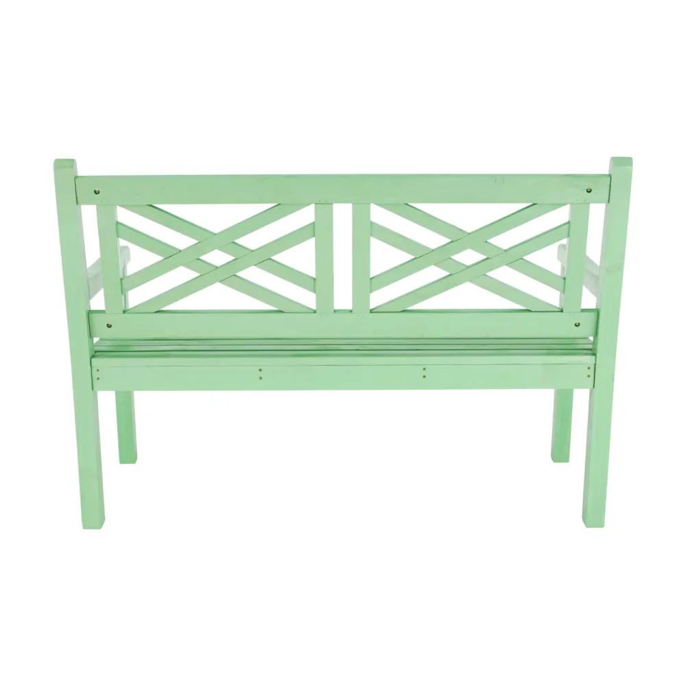 Dřevěná zahradní lavička, neo mint, 124 cm, FABLA
