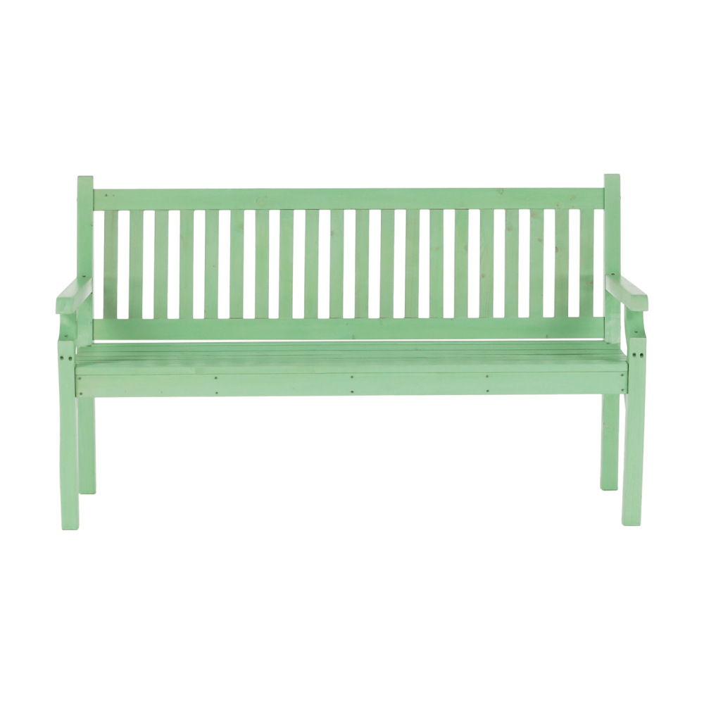 Dřevěná zahradní lavička, neo mint, 150 cm, KOLNA