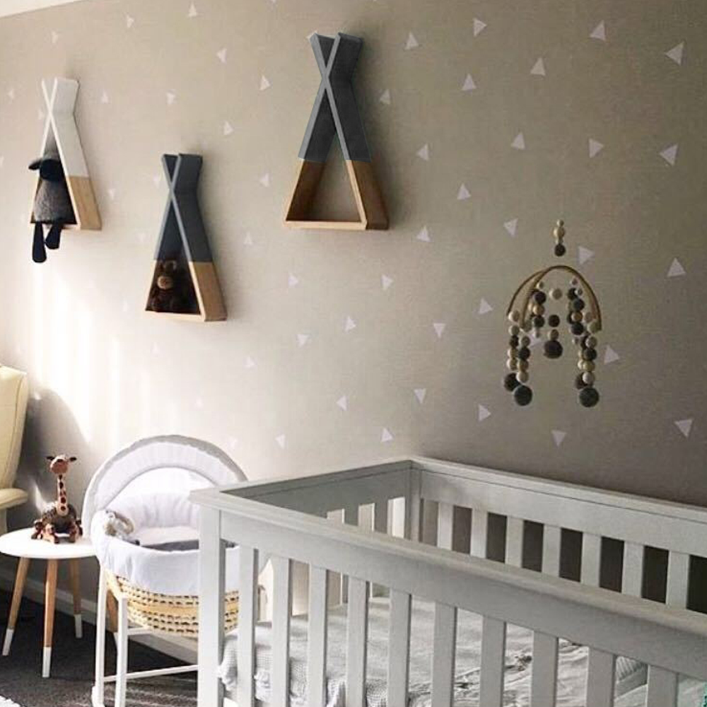 Dětská polička, šedá/přírodní, JOLI