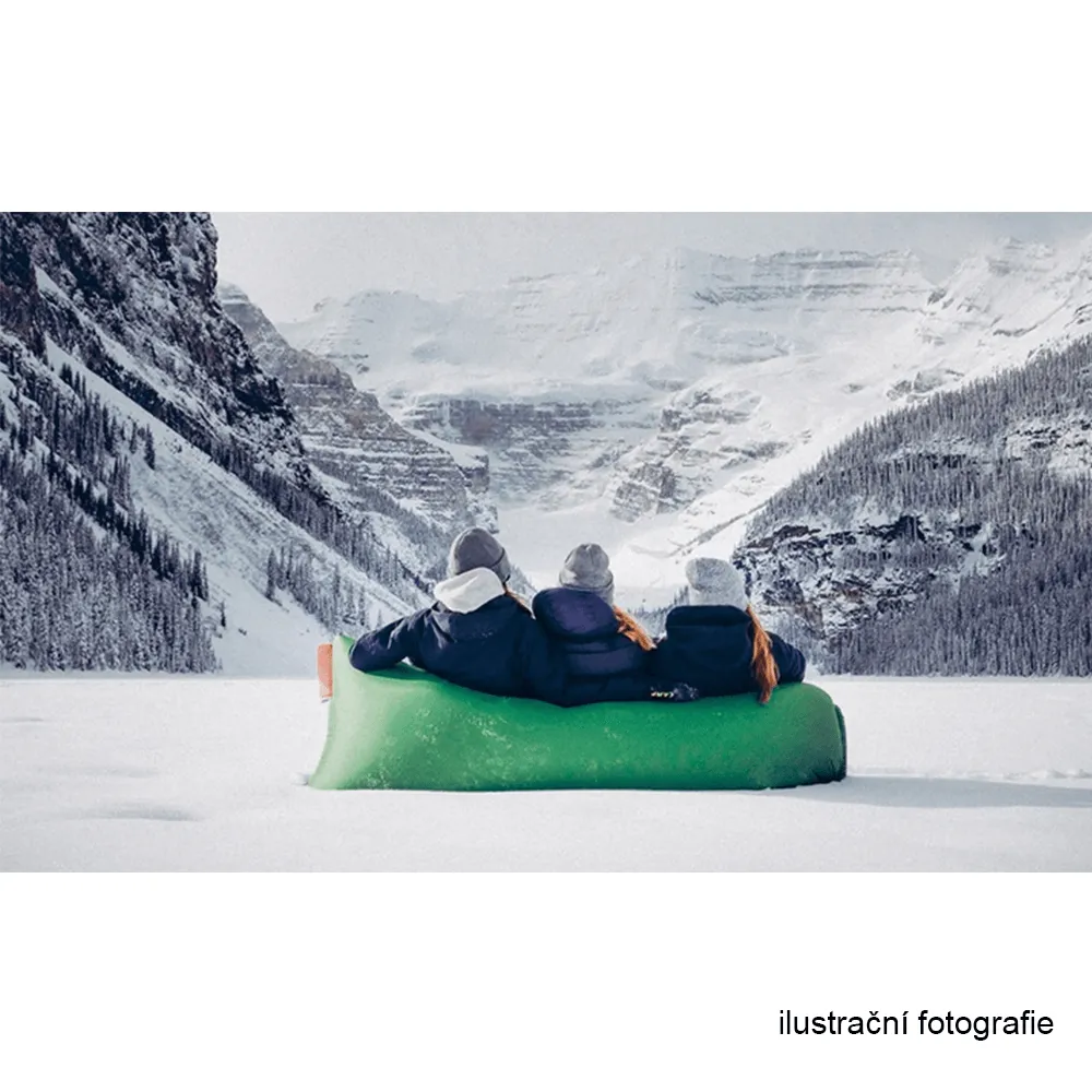 Nafukovací sedací vak/lazy bag, zelená, LEBAG