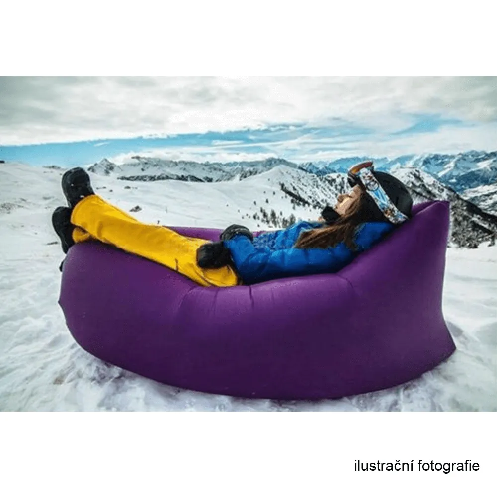 Nafukovací sedací vak/lazy bag, zelená, LEBAG