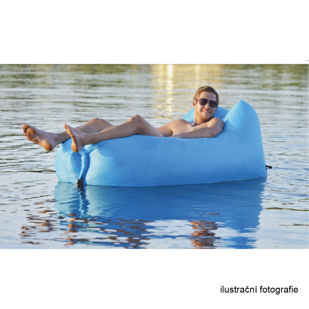 Nafukovací sedací vak/lazy bag, oranžová, LEBAG