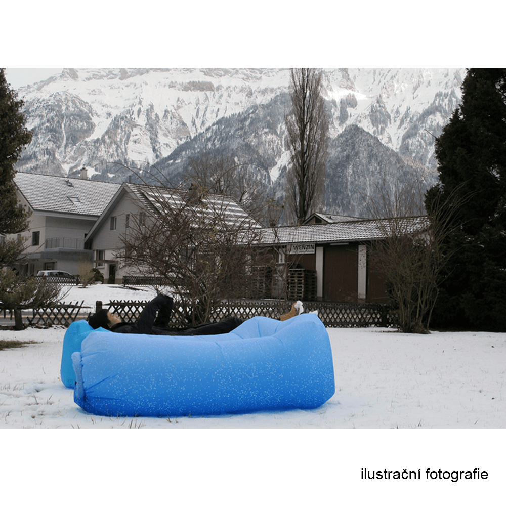 Nafukovací sedací vak/lazy bag, oranžová, LEBAG