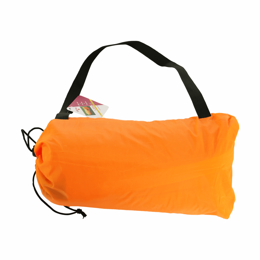Nafukovací sedací vak/lazy bag, oranžová, LEBAG