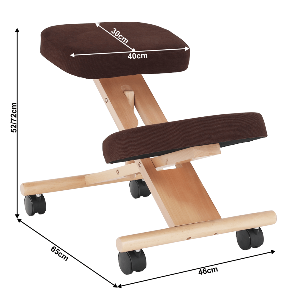 Ergonomická klekačka, hnědá/buk, FLONET