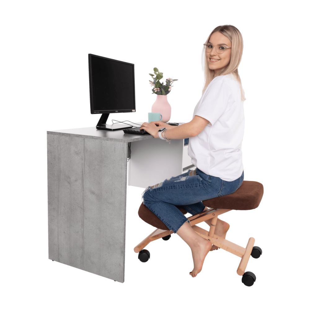 Ergonomická klekačka, hnědá/buk, FLONET
