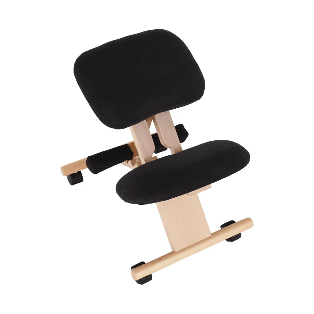 Ergonomická klekačka, černá/buk, GROCO