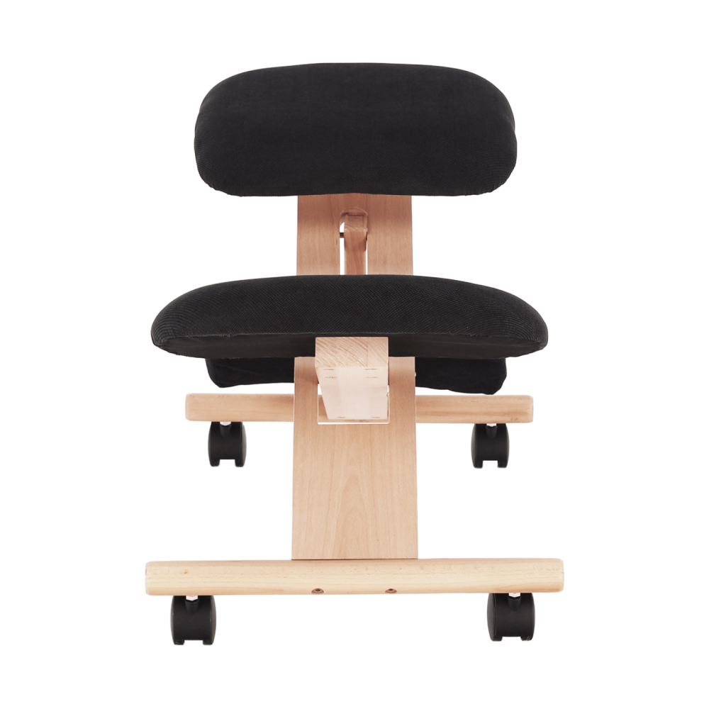 Ergonomická klekačka, černá/buk, GROCO