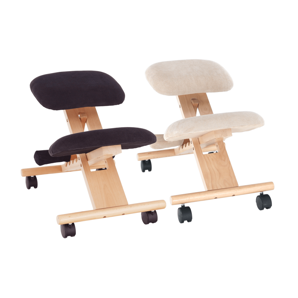 Ergonomická klekačka, černá/buk, GROCO