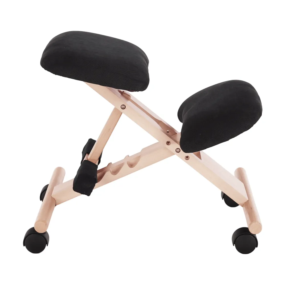 Ergonomická klekačka, černá/buk, GROCO