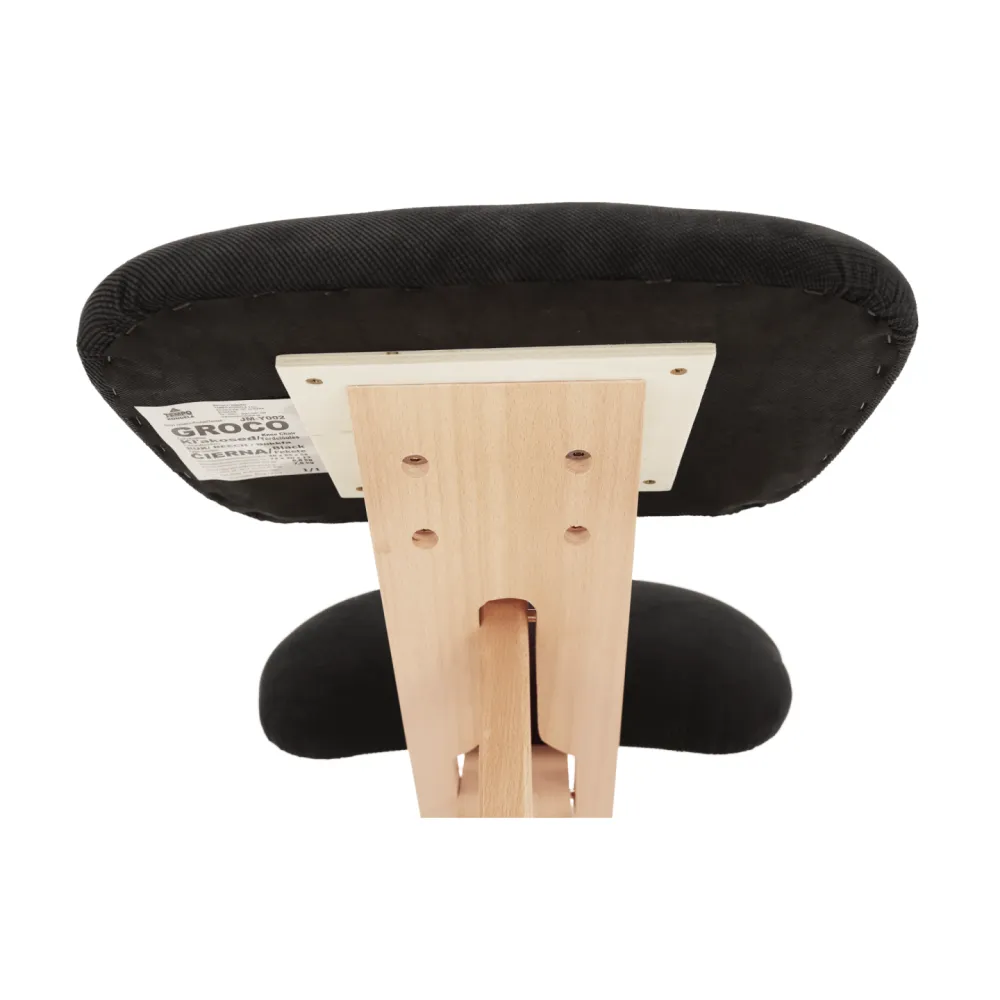 Ergonomická klekačka, černá/buk, GROCO