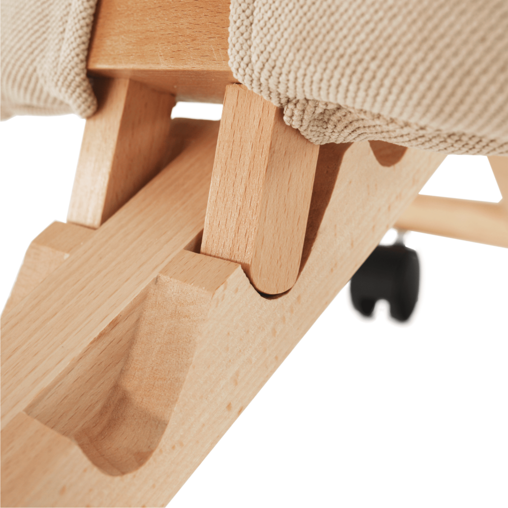 Ergonomická klekačka, krémová/buk, GROCO