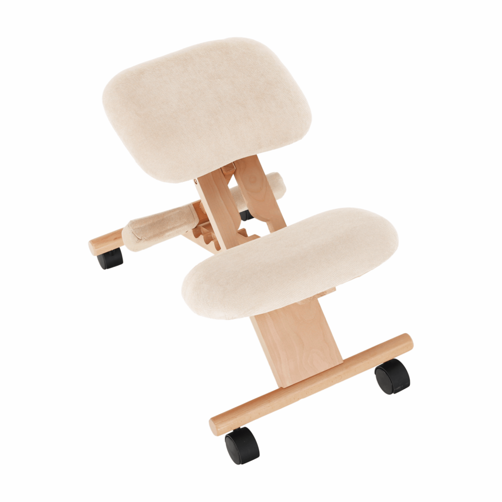 Ergonomická klekačka, krémová/buk, GROCO