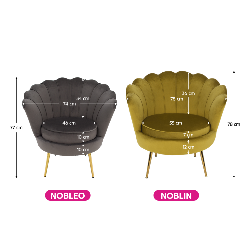 Křeslo ve stylu Art-deco, hořčicová Velvet látka/gold chrom-zlatý, NOBLIN