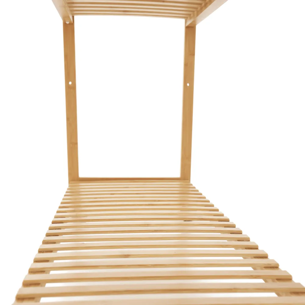 Šatní organizér, přírodní bambus, MELAR