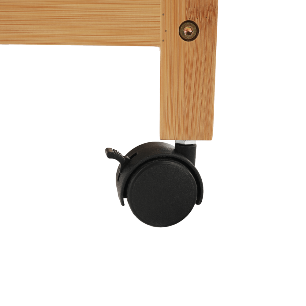 Šatní organizér, přírodní bambus, MELAR