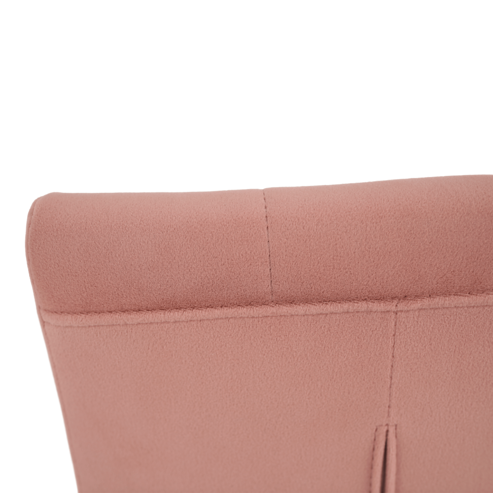 Jídelní židle, růžová Velvet látka / chrom, SALOMA NEW