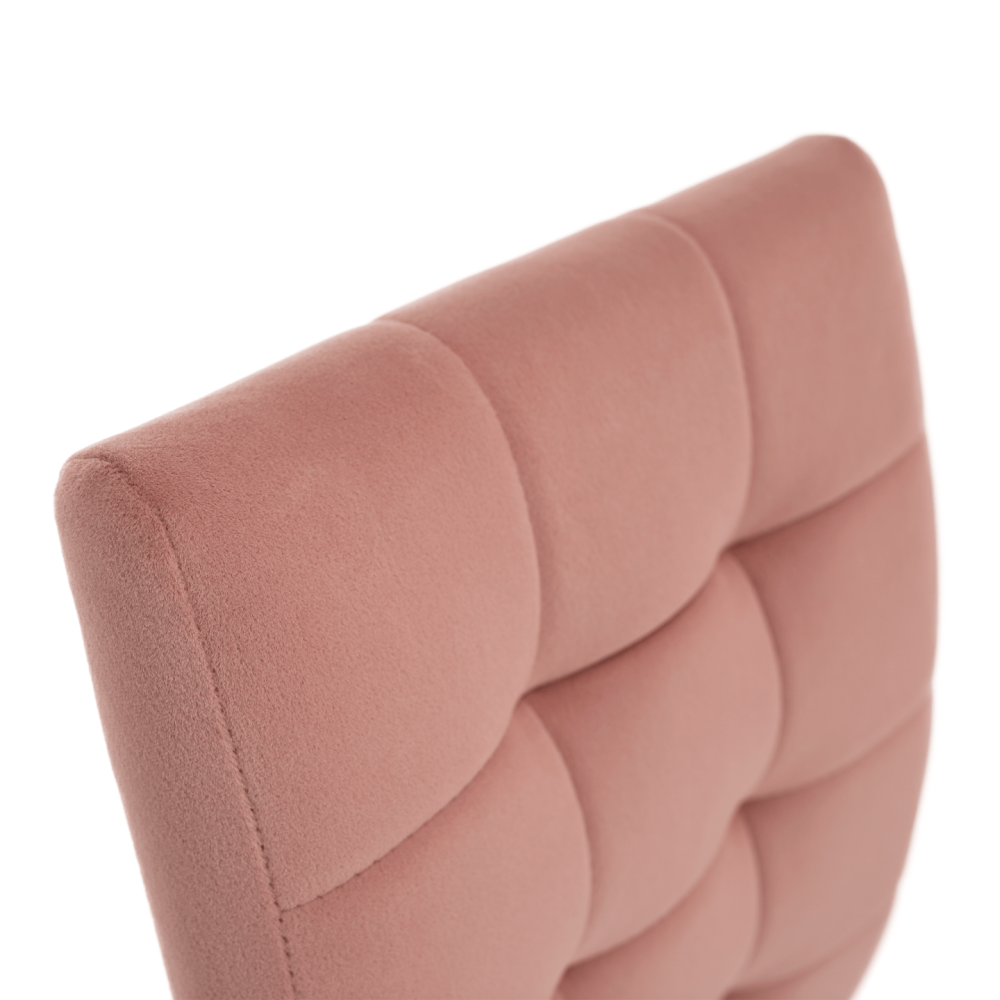 Jídelní židle, růžová Velvet látka / chrom, SALOMA NEW