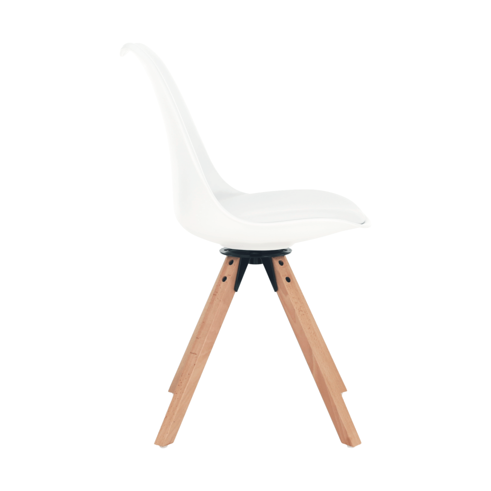 Stylová otočná židle, bílá, ETOSA