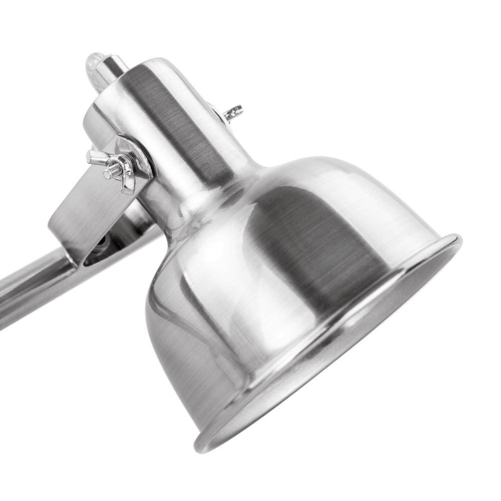 Visící lampa v retro stylu, kov, matný nikl, AVIER TYP 4