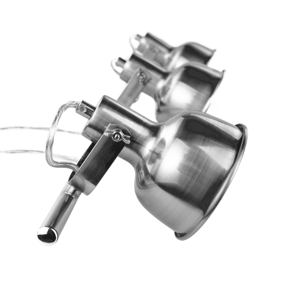 Visící lampa v retro stylu, kov, matný nikl, AVIER TYP 4