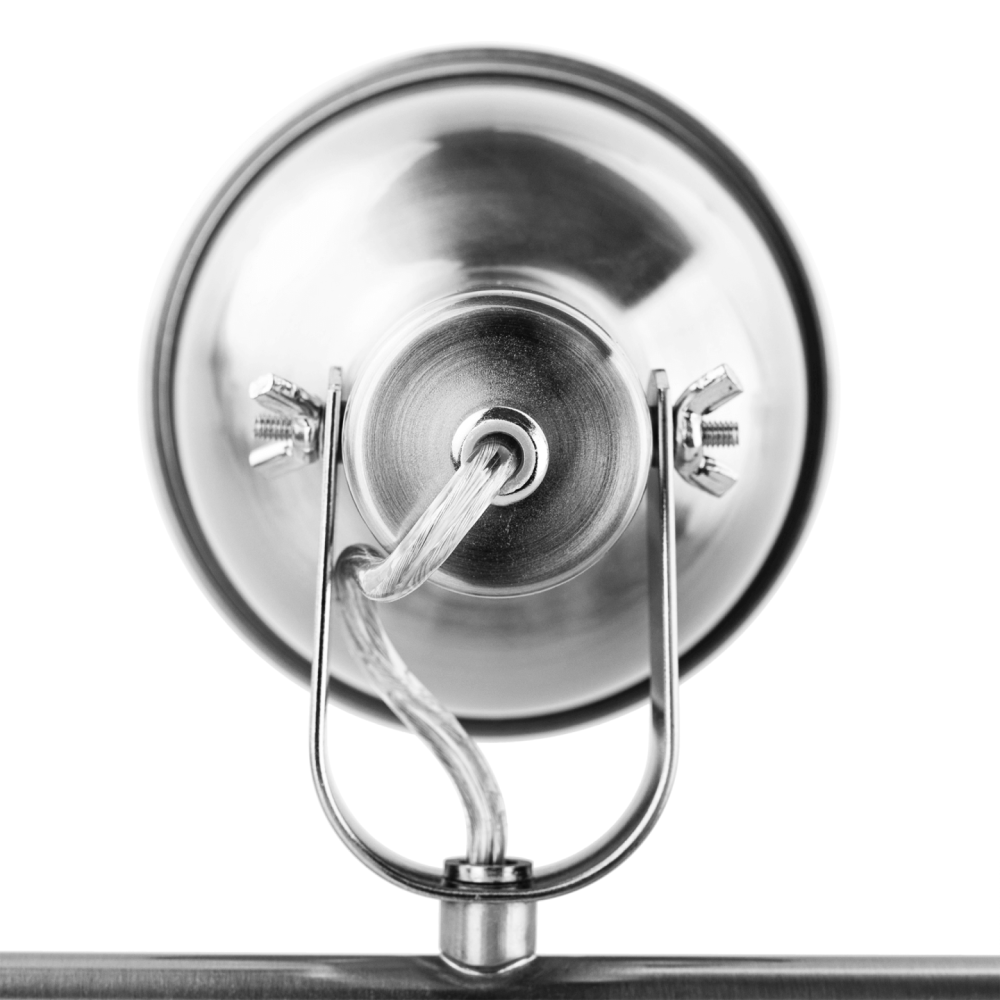 Visící lampa v retro stylu, kov, matný nikl, AVIER TYP 4